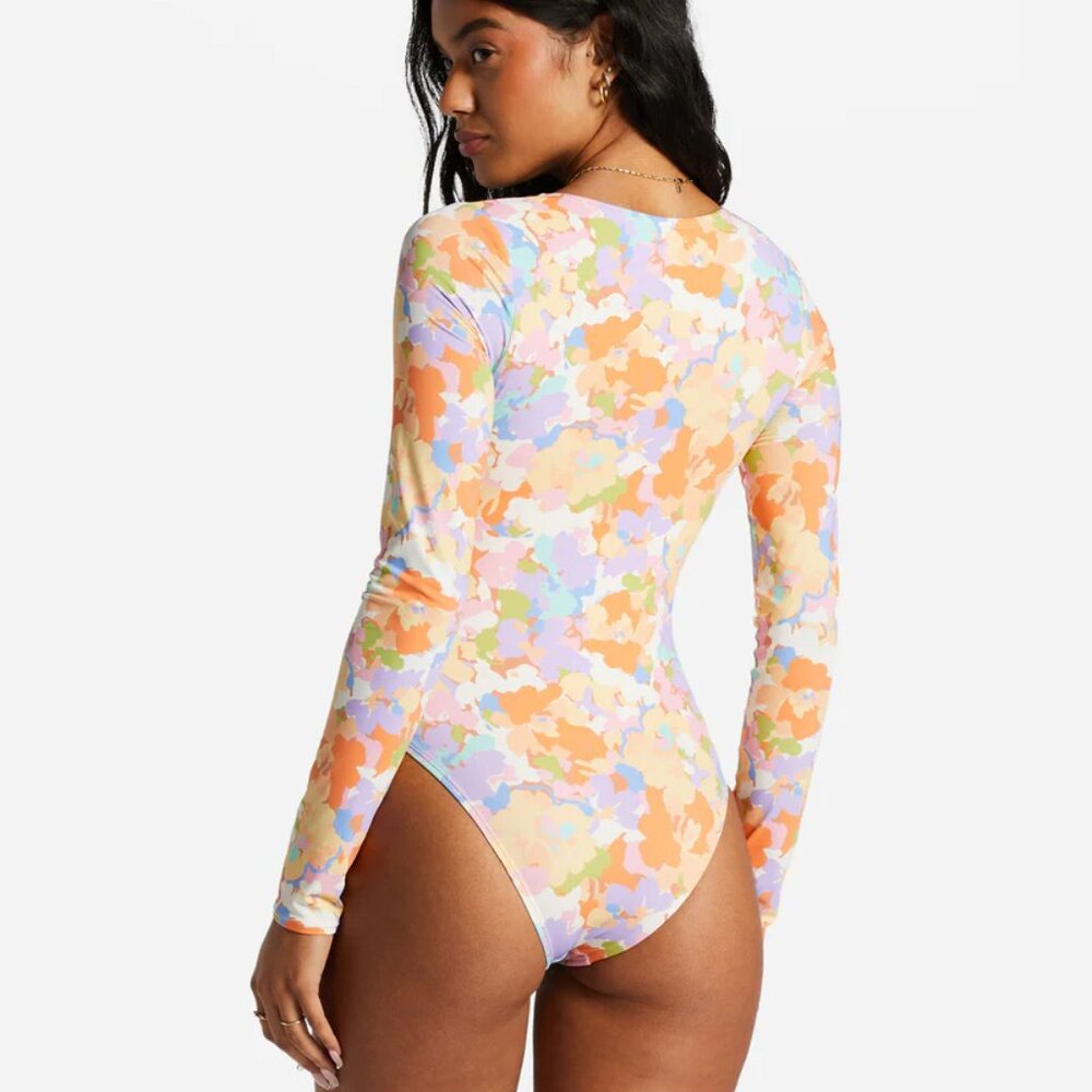 NWT Billabong Paradise Cove Long Sleeve One-Piece Swimsuit Sz XL - Picture 3 of 5